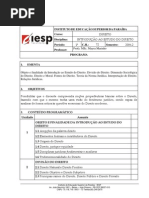 Ementa - Introdução ao Direito