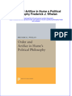 [Download pdf] Order And Artifice In Hume S Political Philosophy Frederick J Whelan online ebook all chapter pdf 