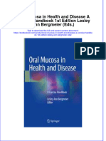 [Download pdf] Oral Mucosa In Health And Disease A Concise Handbook 1St Edition Lesley Ann Bergmeier Eds online ebook all chapter pdf 