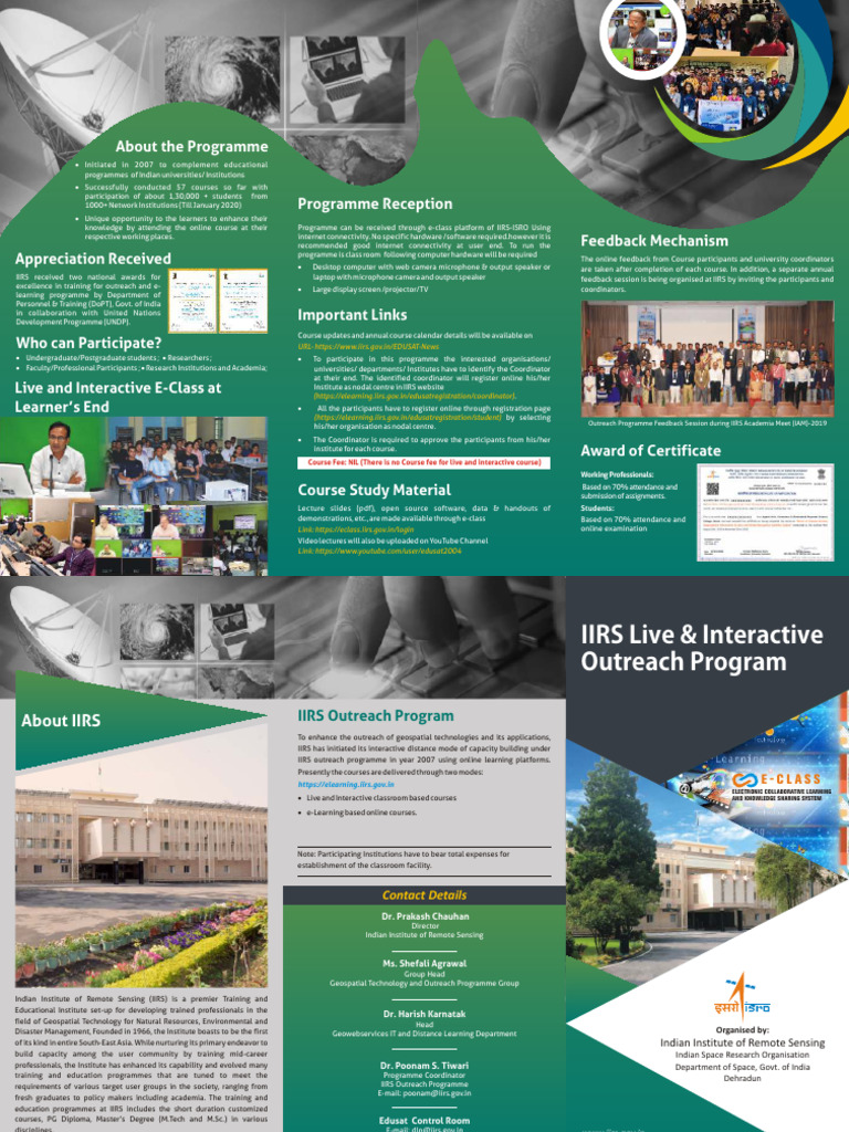 Outreach Programme Brochure Brochure | PDF | Educational Technology ...