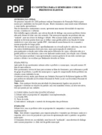 Roteiro Para o SeminÁrio Com Os Prefeitos Eleitos