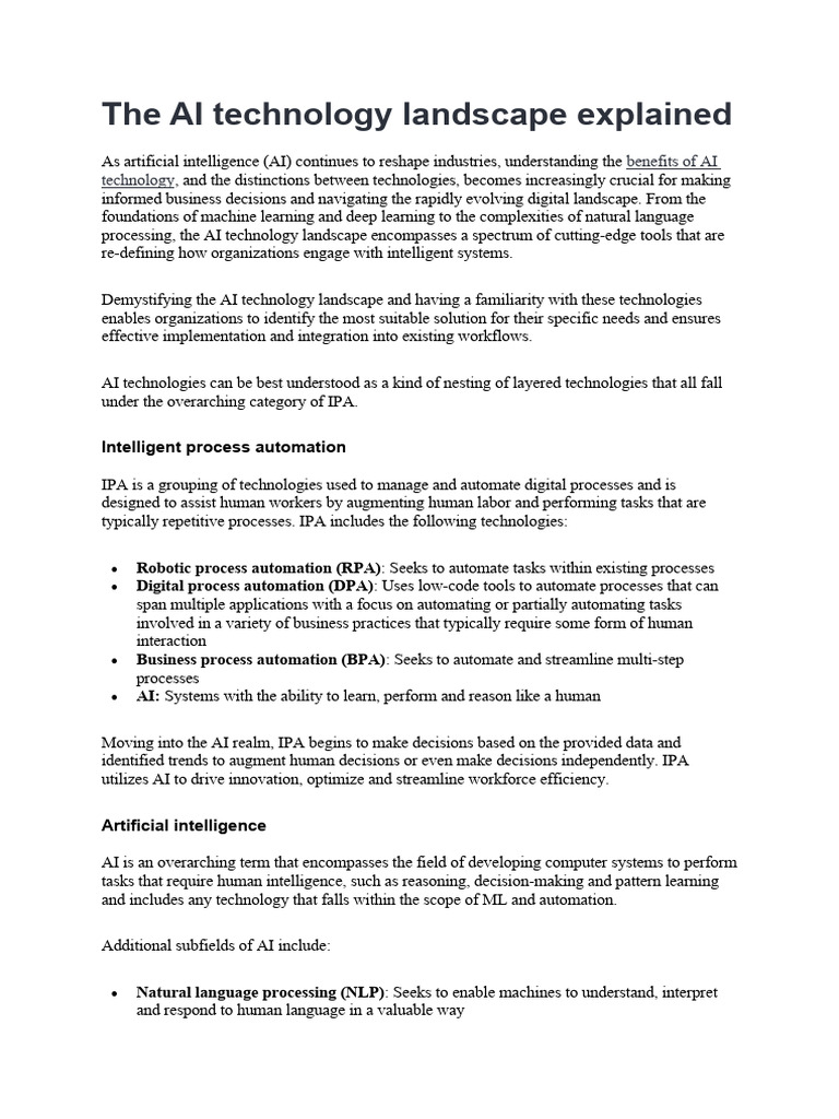 Advantages and Disadvantages of AI | PDF | Machine Learning ...