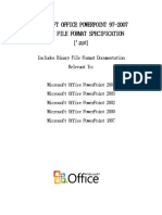 Power Point 972007 Binary File Format PPT Specification