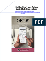 [Download pdf] Orgb With Mindtap 1 Term Printed Access Card 6Th Edition Nelson online ebook all chapter pdf 