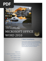 Download Tugas Komputer Tutorial Microsoft Office Word 2010 Book Edition by Sumadiyasa SN73325044 doc pdf