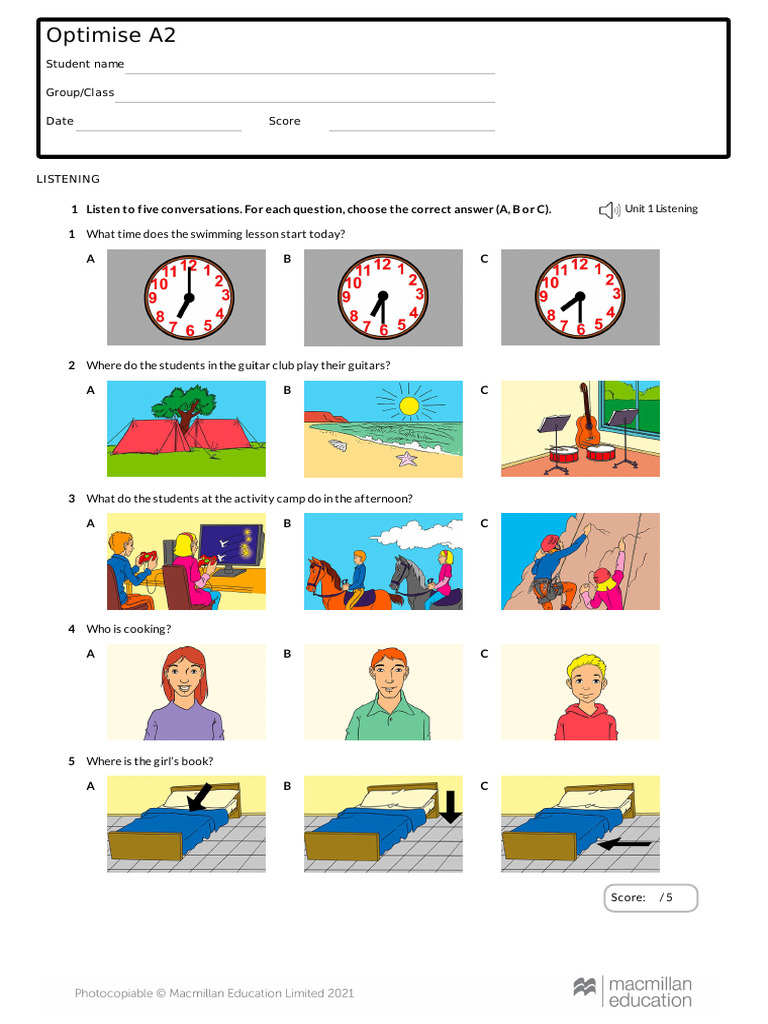 optimise a2 units 1 and 2 | PDF