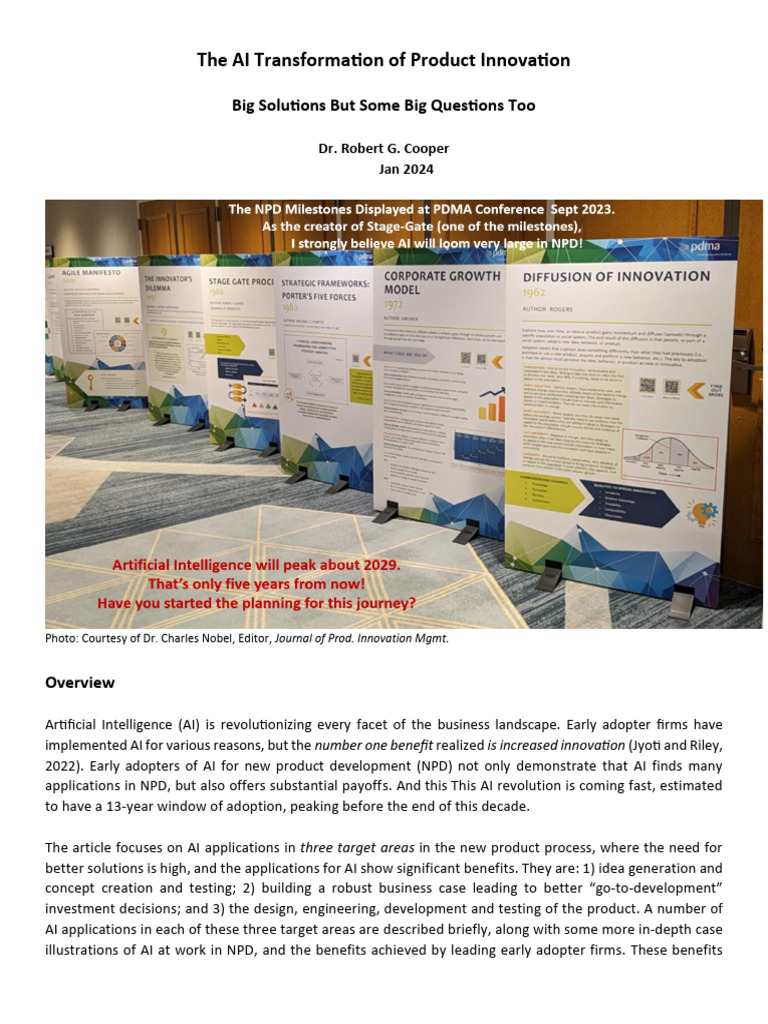 AI's Impact on Product Innovation | PDF | Artificial Intelligence ...