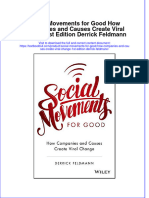 (Download PDF) Social Movements For Good How Companies and Causes Create Viral Change 1St Edition Derrick Feldmann Online Ebook All Chapter PDF