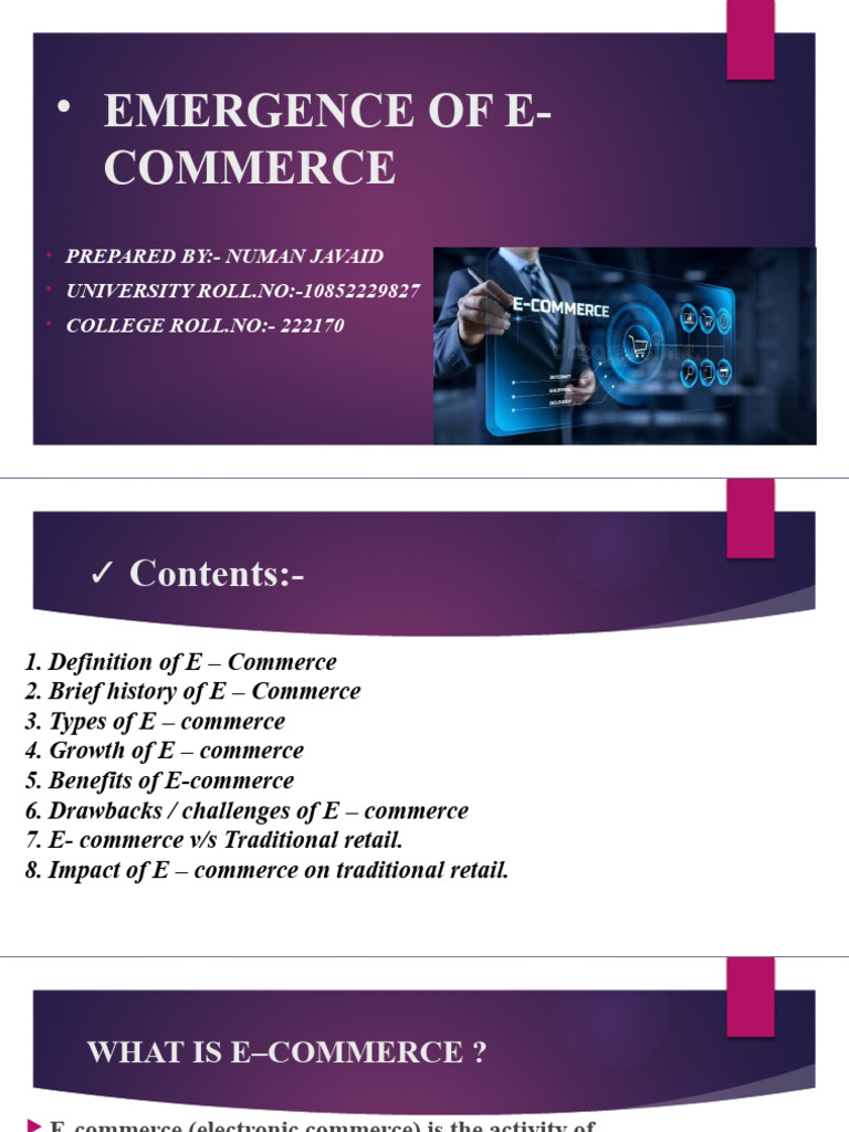 Overview of E-Commerce Trends and Impact | PDF | E Commerce | Retail