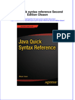 [Download pdf] Java Quick Syntax Reference Second Edition Olsson online ebook all chapter pdf 