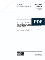 Norme ISO - Interconnexion de Systèmes Ouverts (OSI)