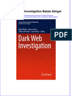 (Download PDF) Dark Web Investigation Babak Akhgar Online Ebook All Chapter PDF