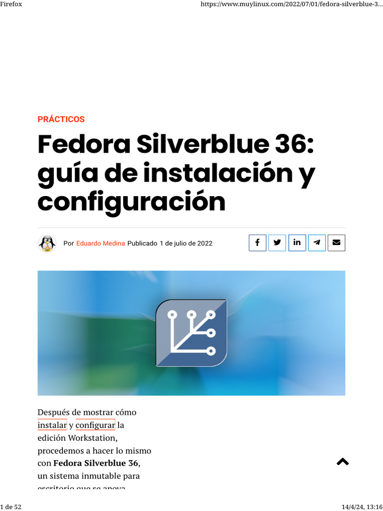 Guía de instalación de Fedora Silverblue | PDF | Arranque | Error de ...