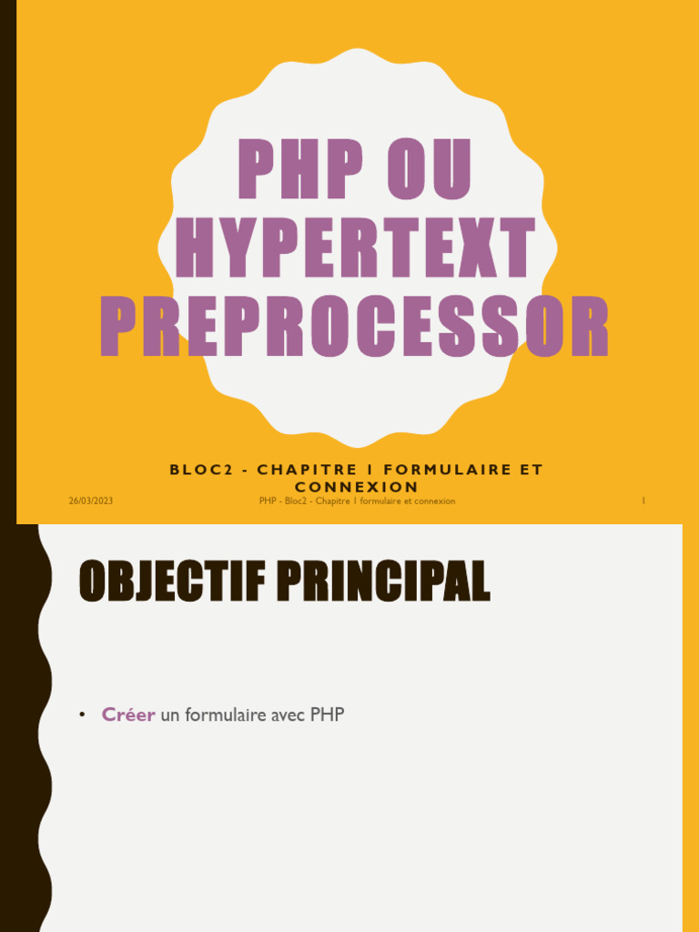 Création de Formulaires en PHP | PDF | PHP | JavaScript