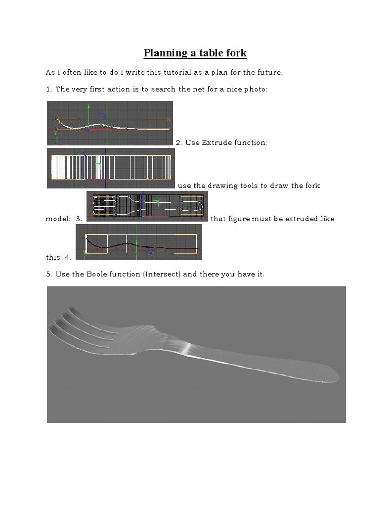 Table Fork | PDF