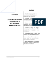 Leccion Comunicaciones Manejo y Despacho de Emergencias