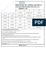 (Final) Datesheets Classes - I - Iii