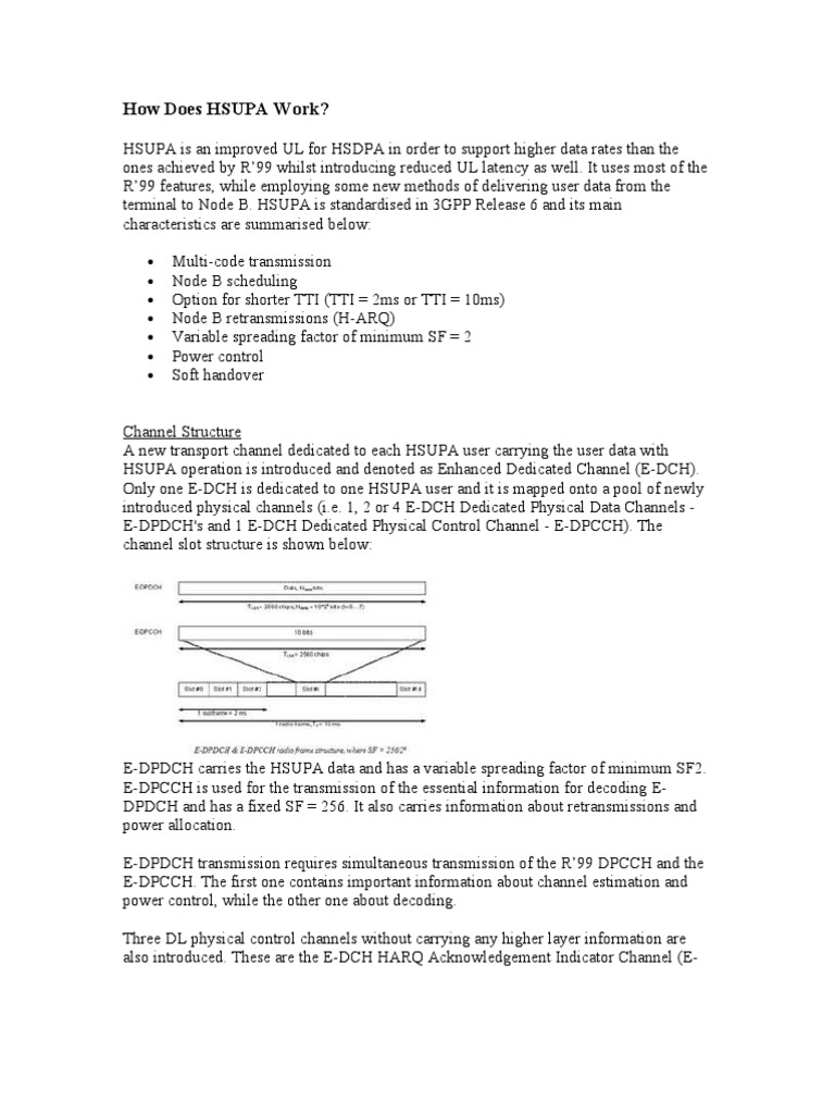 Understanding HSUPA Technology | PDF | High Speed Packet Access ...