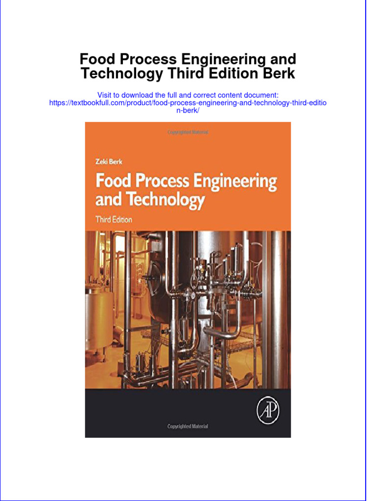 (Download PDF) Food Process Engineering and Technology Third Edition
