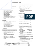 End of Term 1 Standard Test B