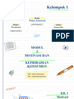 PPT _ Modul 2 (Motivasi & Kepribadian Konsumen