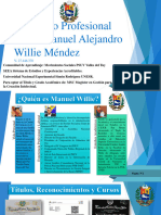 Portafolio Profesional Manuel Alejandro Willie Mendez v27446370 Comunidad de Aprendizaje Unesr