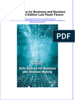 (Download PDF) Data Science For Business and Decision Making 1St Edition Luiz Paulo Favero Online Ebook All Chapter PDF