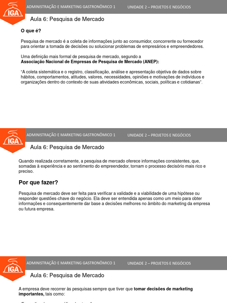 Importância da Pesquisa de Mercado | PDF | Marketing | Mercado (economia)