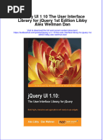 (Download PDF) Jquery Ui 1 10 The User Interface Library For Jquery 1St Edition Libby Alex Wellman Dan Online Ebook All Chapter PDF