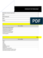 Checklist de finalização de projeto estrutural 