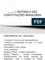 HISTÓRICO DAS CONSTITUIÇÕES BRASILEIRAS