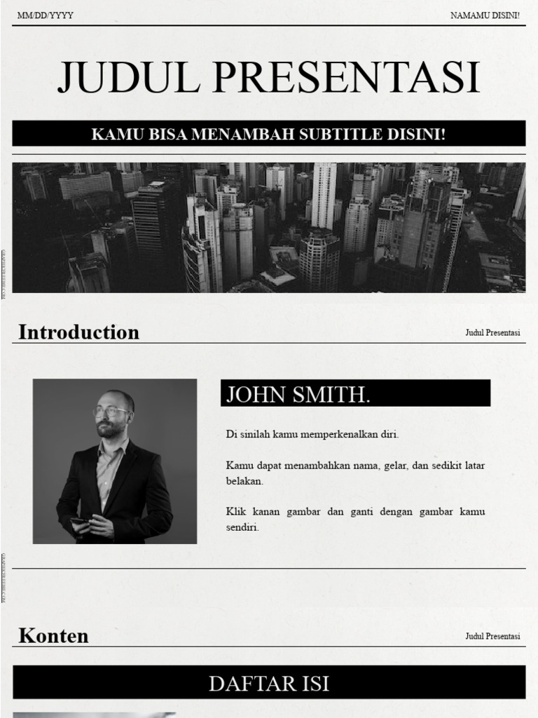 Template PPT Aesthetic Simple Gratis | PDF