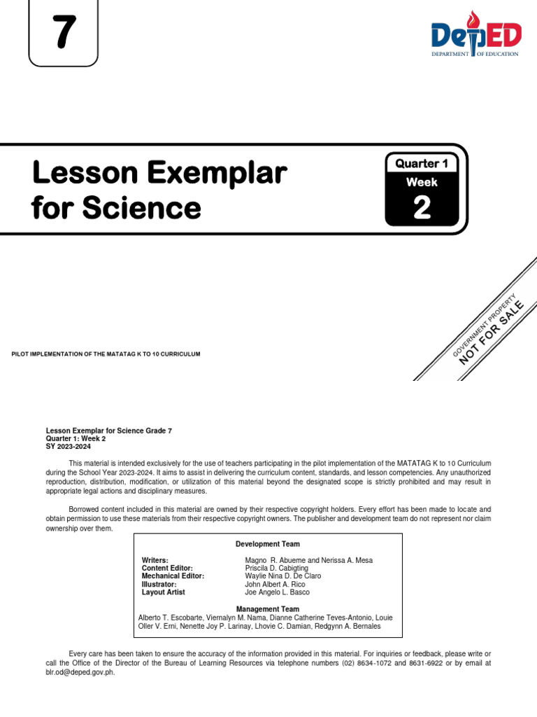LE Science7 Q1 Week-2 Final | PDF | Gases | Liquids