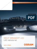 LED Night Breaker H7 Vehicle List (EN)