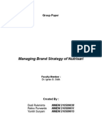 Managing Brand Strategy of Nutrisari