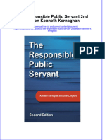 [Download pdf] The Responsible Public Servant 2Nd Edition Kenneth Kernaghan online ebook all chapter pdf 