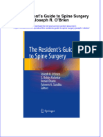 (Download PDF) The Residents Guide To Spine Surgery Joseph R Obrien Online Ebook All Chapter PDF