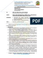 INFORME N° 053 REMITO INFORME DE LIBRE DISPONIBILIDAD DEL TERRENO