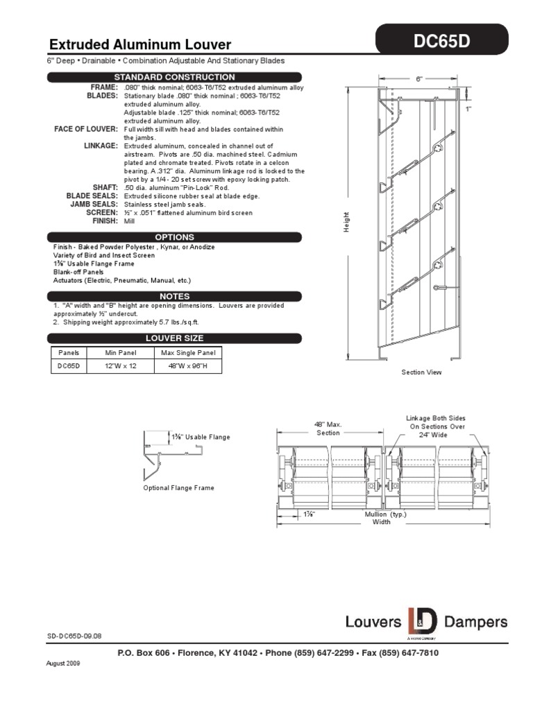 Louver Weight PDF Mechanical Engineering Nature