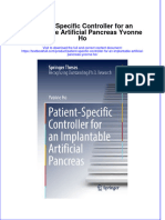 (Download PDF) Patient Specific Controller For An Implantable Artificial Pancreas Yvonne Ho Online Ebook All Chapter PDF