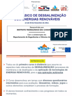 Resultados Curso Básico On-Line de Dessalinização Com Energias Renováveis em Cabo Verde