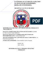 Hospital Regional San Juan de Dios: Hemorragias Del 1er Y 2do Trimestre Del Embarazo Y Tratamiento