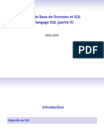 Cours de Base de Données Et SQL Le Langage SQL (Partie II)