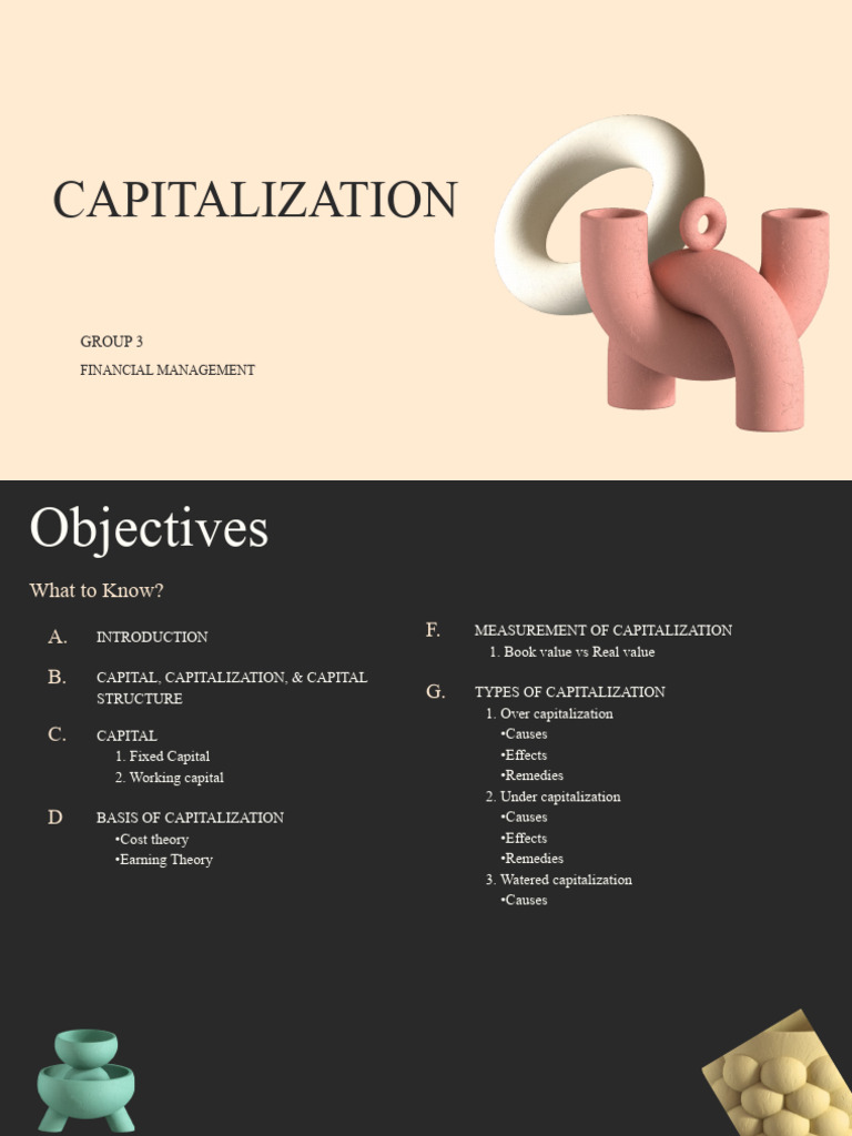 Understanding Capitalization in Finance | PDF | Financial Capital ...