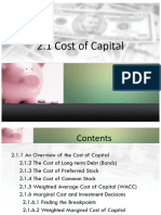 2.1 Cost of Capital
