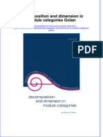 [Download pdf] Decomposition And Dimension In Module Categories Golan online ebook all chapter pdf 