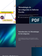 Metodologia de Investigacion en Informe Escrito