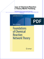 (Download PDF) Foundations of Chemical Reaction Network Theory Martin Feinberg Online Ebook All Chapter PDF