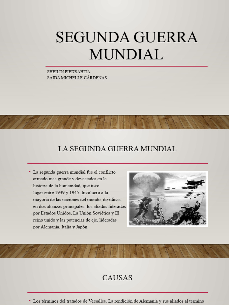 Impacto Global de la Segunda Guerra Mundial | PDF | Segunda Guerra ...