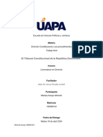 El Tribunal Constitucional de La República Dominicana Fue Creado Por La Constitución de Fecha 26 de Enero de 2010